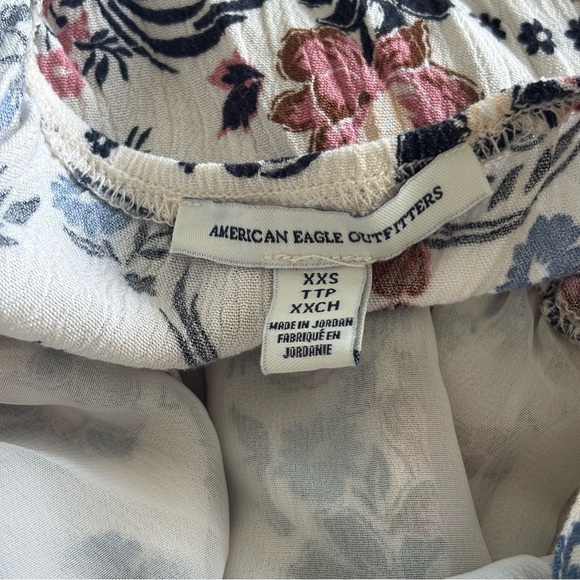 American Eagle Outfitters Floral Print Maxi Dress with Tassles and Keyhole Front - Picture 7 of 9